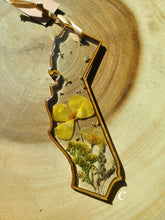 Load image into Gallery viewer, Holiday Ornament- California Coast with pressed poppy