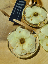 Load image into Gallery viewer, Holiday Ornament- White Rose 2.75 inch round ornament