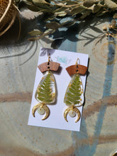 Load image into Gallery viewer, Spring Fern Collection- Ferns, wooden top, hammered moon, jade