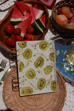 Load image into Gallery viewer, A5 Summer Fruity notebooks,  5.9 inches x 8.2 inches, customizable inside, customizable notebook rings
