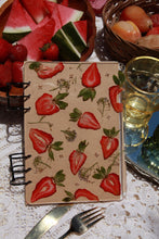 Load image into Gallery viewer, A5 Summer Fruity notebooks,  5.9 inches x 8.2 inches, customizable inside, customizable notebook rings