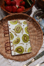 Load image into Gallery viewer, A6 Fruity notebook,  4.2 inches x 6.9 inches, customizable inside, customizable notebook rings