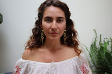 Load image into Gallery viewer, Spring translucent collection- Moon beam eucalyptus, baby's breath, real pressed flowers in resin