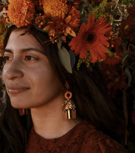 Load image into Gallery viewer, Fall Collection- Garden Chandelier, walnut wood accent