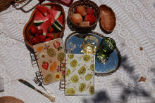 Load image into Gallery viewer, A5 Summer Fruity notebooks,  5.9 inches x 8.2 inches, customizable inside, customizable notebook rings