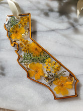 Load image into Gallery viewer, Holiday Ornament- California orange marigolds
