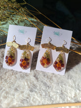 Load image into Gallery viewer, Fall Marigolds-diamond drop earrings
