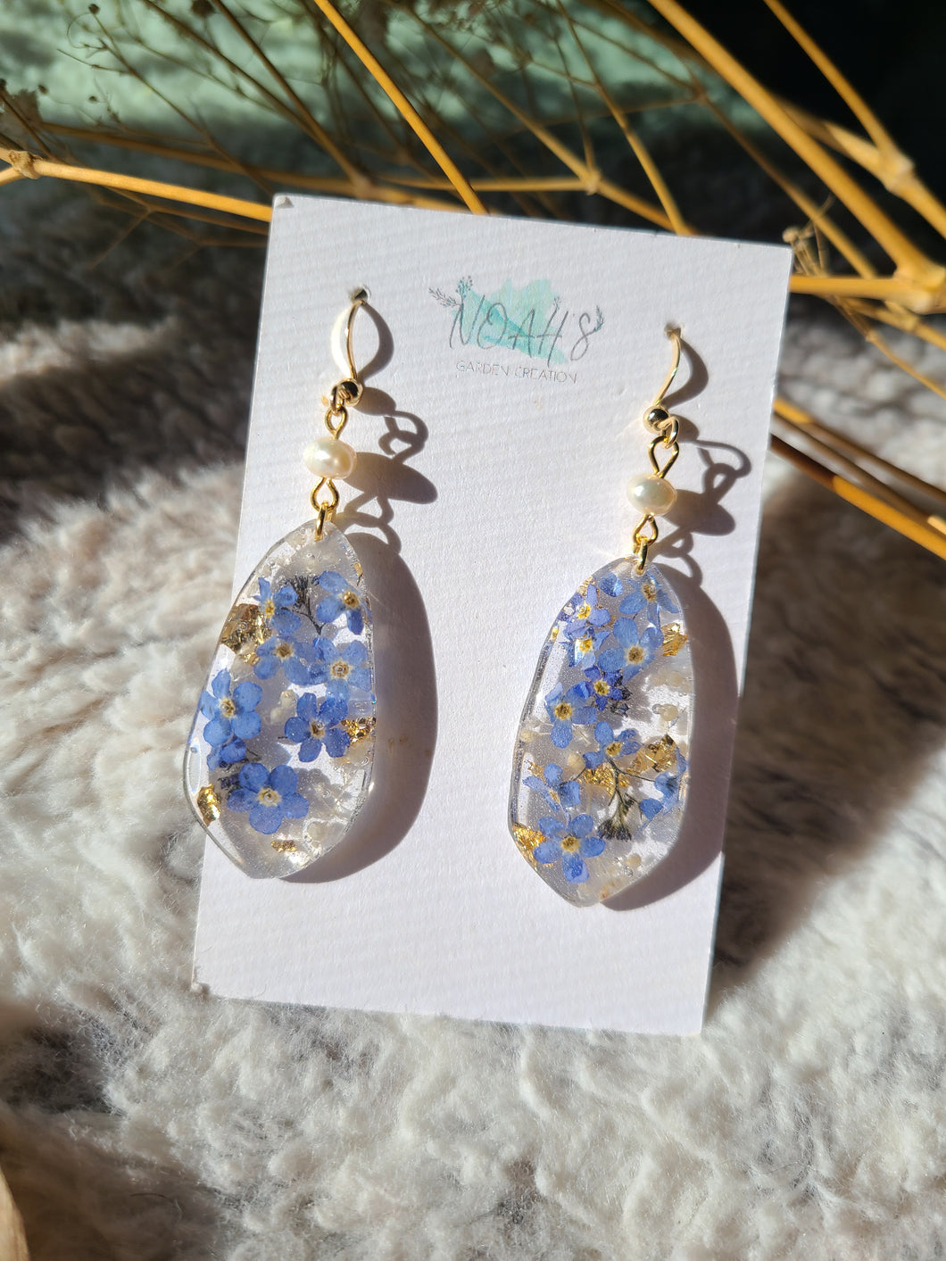 Forget-me-nots earrings