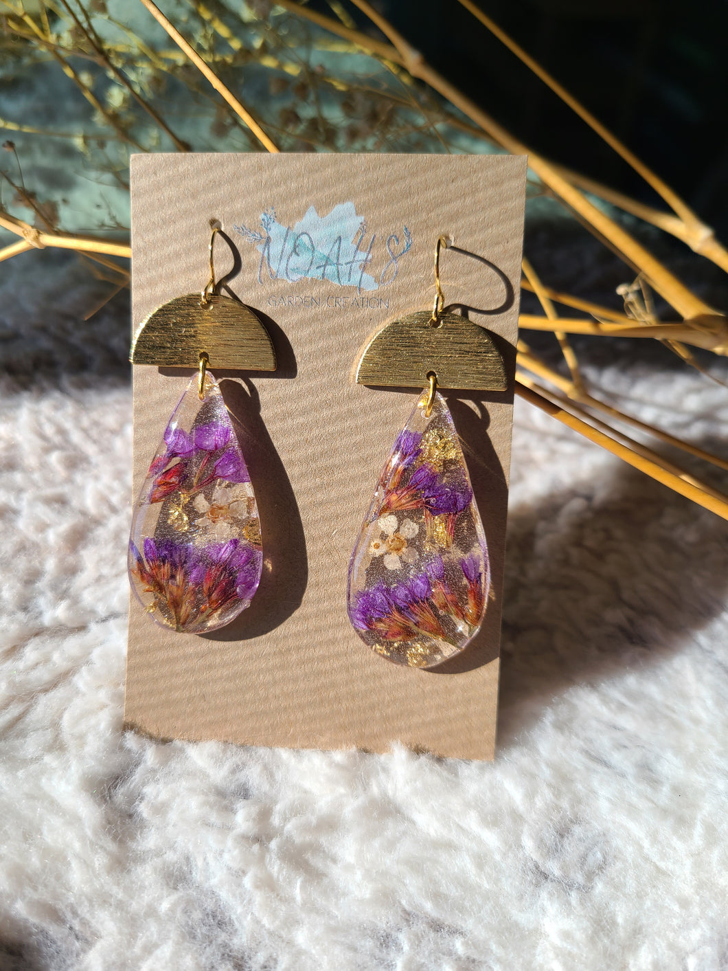 Sea lavender earrings