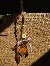 Load image into Gallery viewer, The California Dreamin Bag Charm- Poppy &amp; Monarch butterfly
