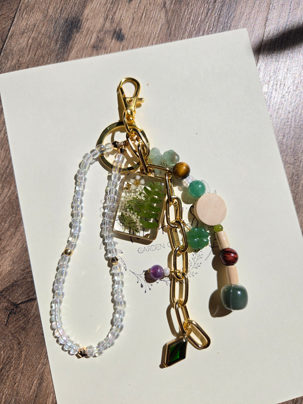 Raining Fern Bag Charm