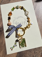 Load image into Gallery viewer, Raining Fern Bag Charm-Looped around style
