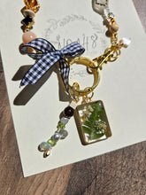 Load image into Gallery viewer, Raining Fern Bag Charm-Looped around style
