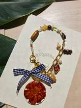 Load image into Gallery viewer, Fall Marigold Bag charm-Looped Around Style
