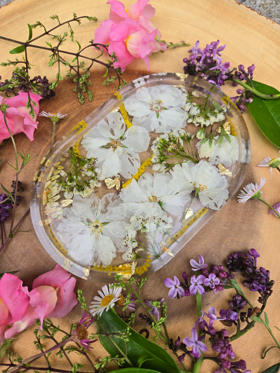 Cherry blossom Small Vanity Tray, 6 inches x 4 inches