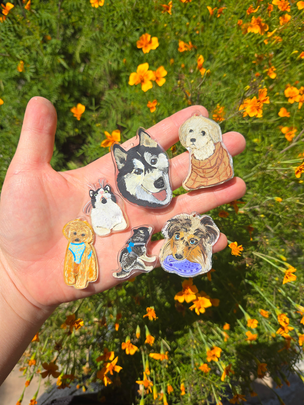 Custom Hand Painted Pet Charms