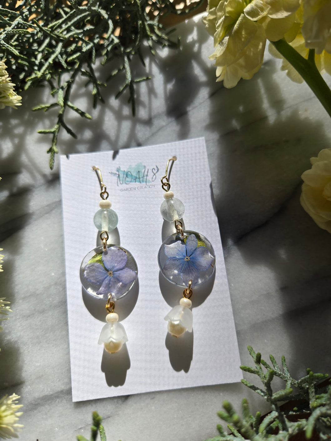 Hydrangea with Lily of the valley bead