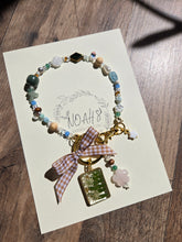 Load image into Gallery viewer, Raining Fern Bag Charm-Looped around style
