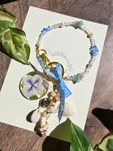 Load image into Gallery viewer, By the Coast Seashell Bag Charm-loop around chains

