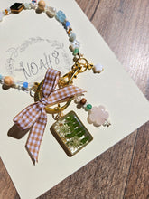 Load image into Gallery viewer, Raining Fern Bag Charm-Looped around style
