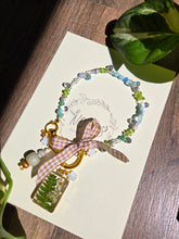 Load image into Gallery viewer, Raining Fern Bag Charm-Looped around style
