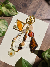 Load image into Gallery viewer, The California Dreamin Bag Charm- Poppy &amp; Monarch butterfly
