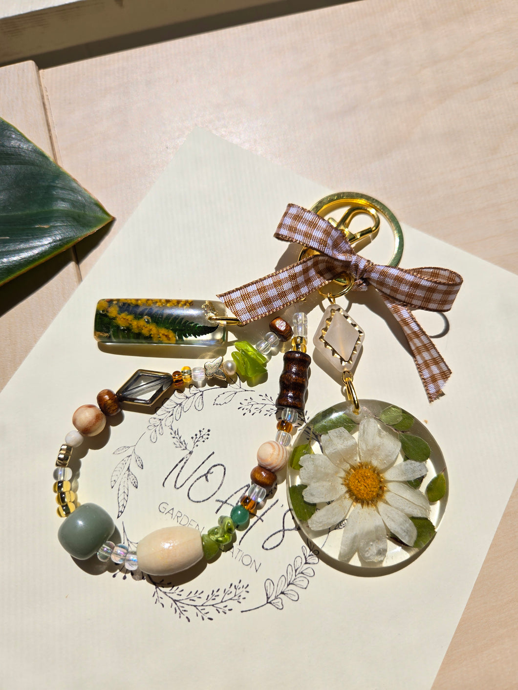 Spring Daisy Bag Charm