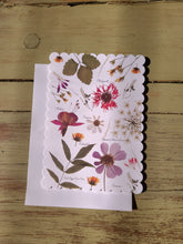 Load image into Gallery viewer, SINGLE Digitalized Pressed Botanical Postcards(Pink), One-sided postcards with envelope
