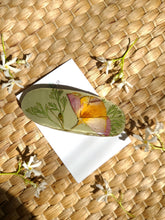 Load image into Gallery viewer, Large 3 inch California Poppy barrettes, real pressed flowers in resin, French auto-lock
