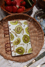 Load image into Gallery viewer, A6 Fruity notebook,  4.2 inches x 6.9 inches, customizable inside, customizable notebook rings
